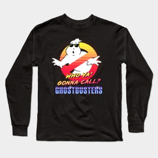 Vaporwave Ghostbusters Long Sleeve T-Shirt